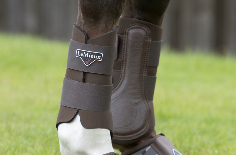 LeMieux Grafter Brushing Boot in Brown-1